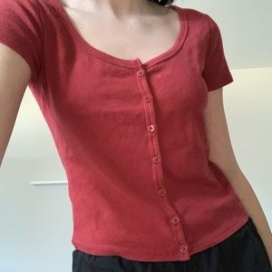 hollister button up tee